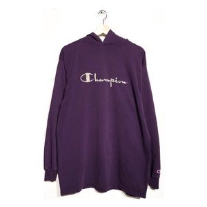 Vintage champion spellout hoodie sweatshirt
